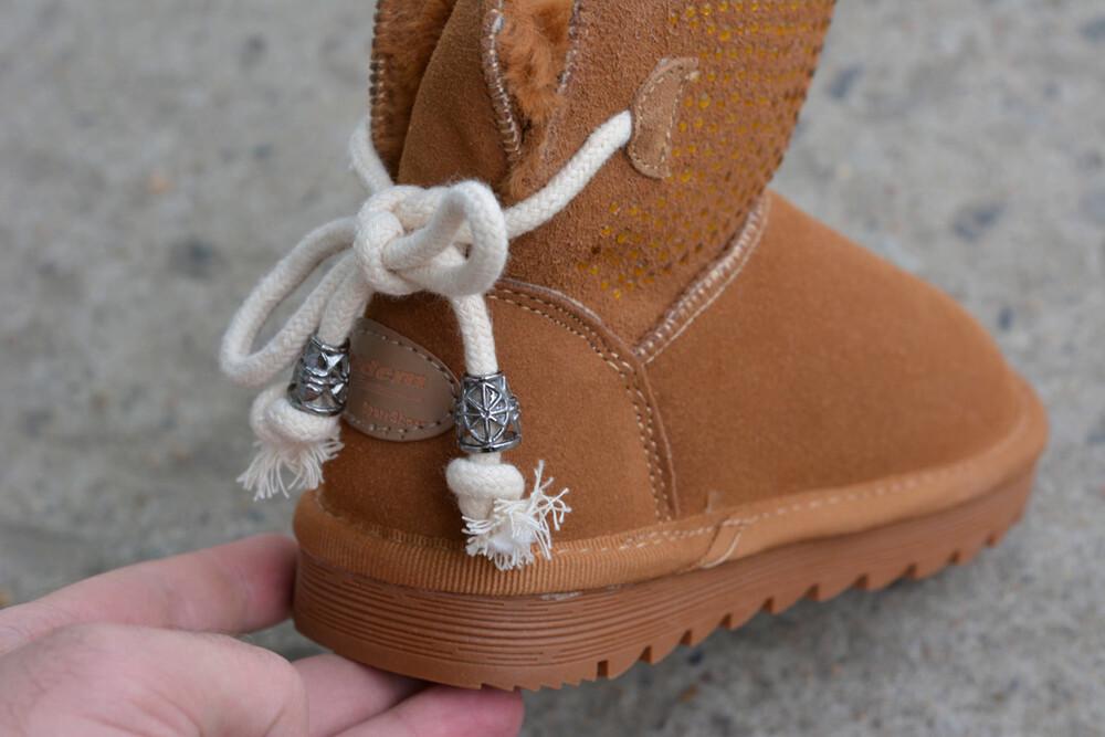 Уггі дитячі зимові Ugg замшеві р. 29 Коричневий (11352563) - фото 3