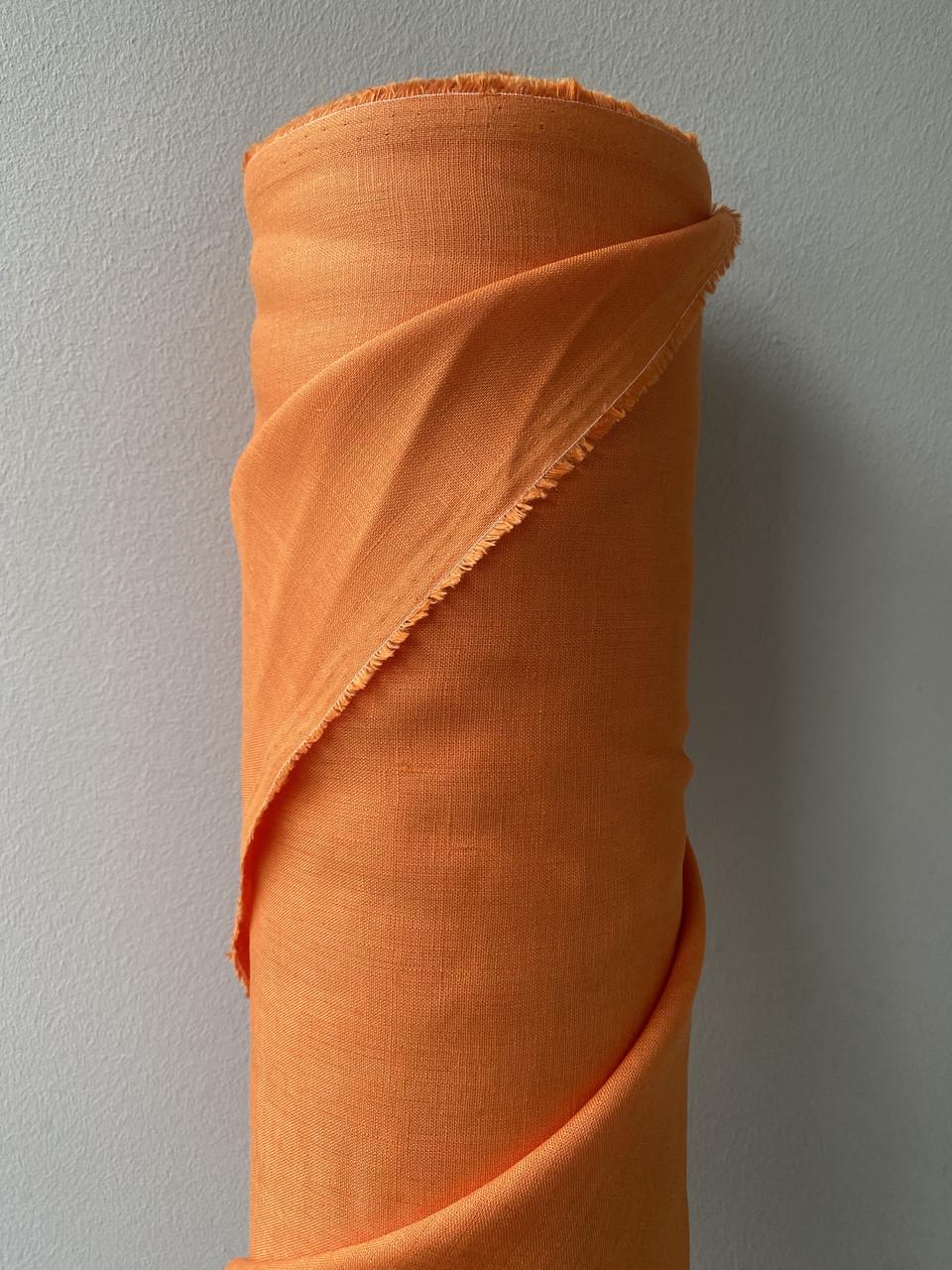 Ткань рубашечно-платьевая LINEN PLUS льняная 143 см 1250 Оранжевый - фото 10 Ткань рубашечно-платьевая LINEN PLUS льняная 143 см 1250 Оранжевый - фото 10