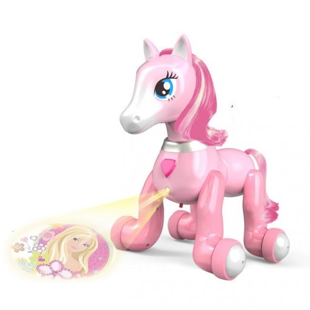 Интерактивная игрушка AeiCheng My Lovely Sweetie робот-конек на радиоуправлении с проектором Розовый (SUN2992)