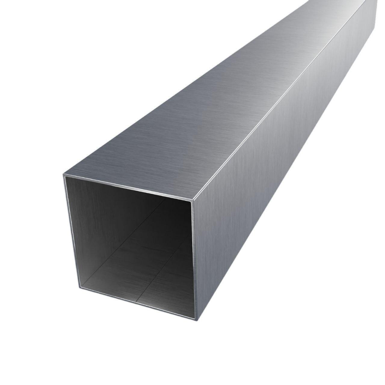 Труба профільна нержавіюча 40х40 товщина 1,0 мм шліфована квадратна матова харчова AISI 304 н/ж 1 м (2145208129/К0590)