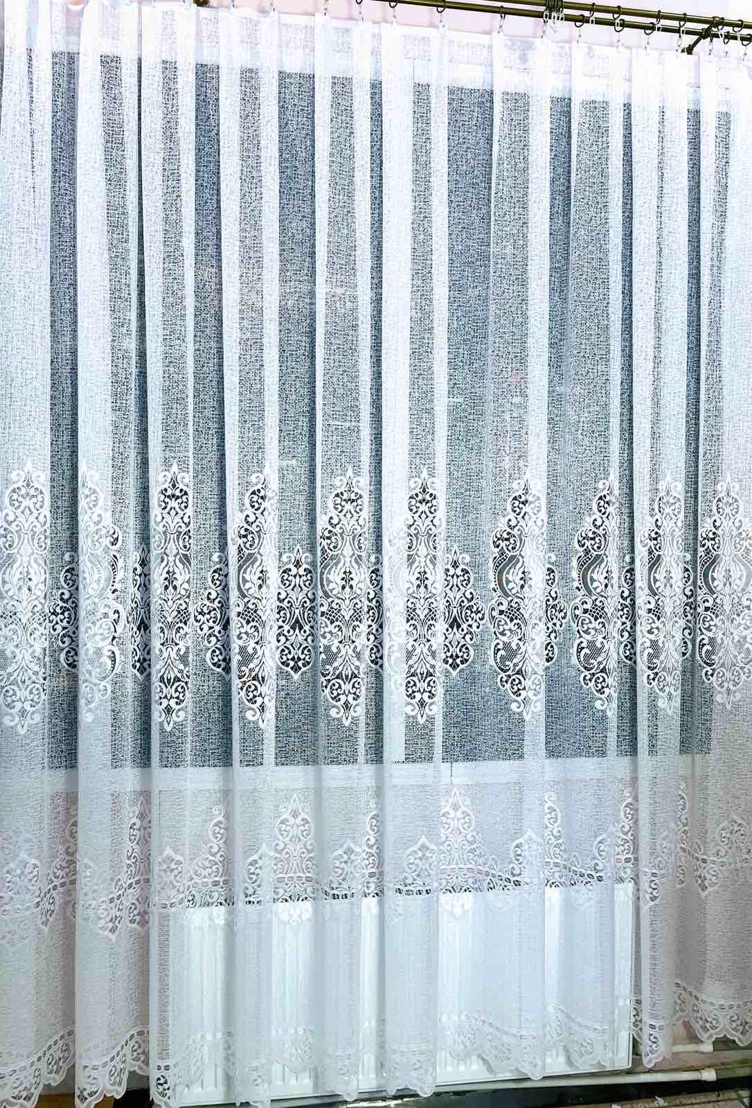 Тюль жаккард Kelebek 647 3x2,6м 1 шт. Белый (35954743)