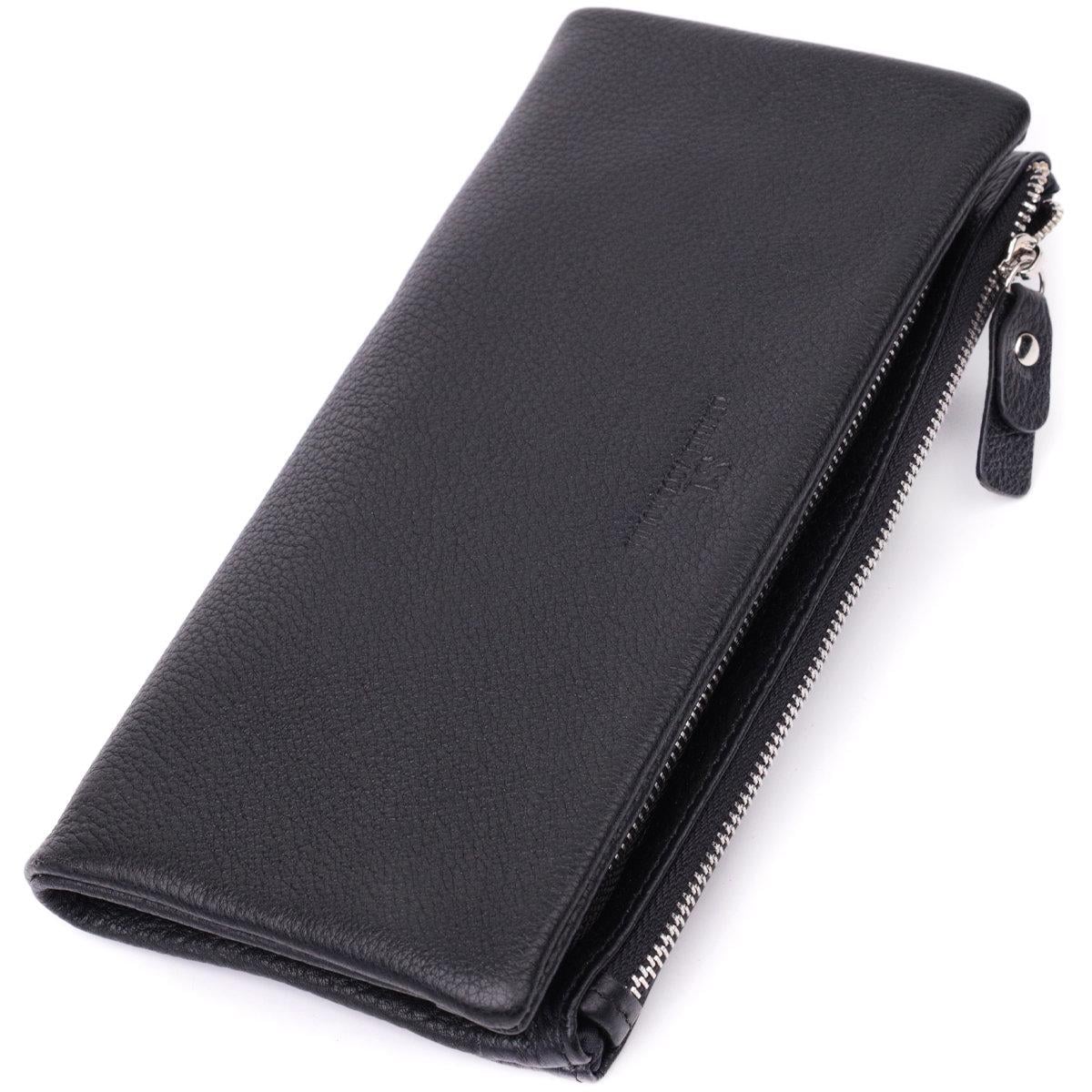 Клатч женский ST Leather 22527 из натуральной кожи Черный (168-136-22527)