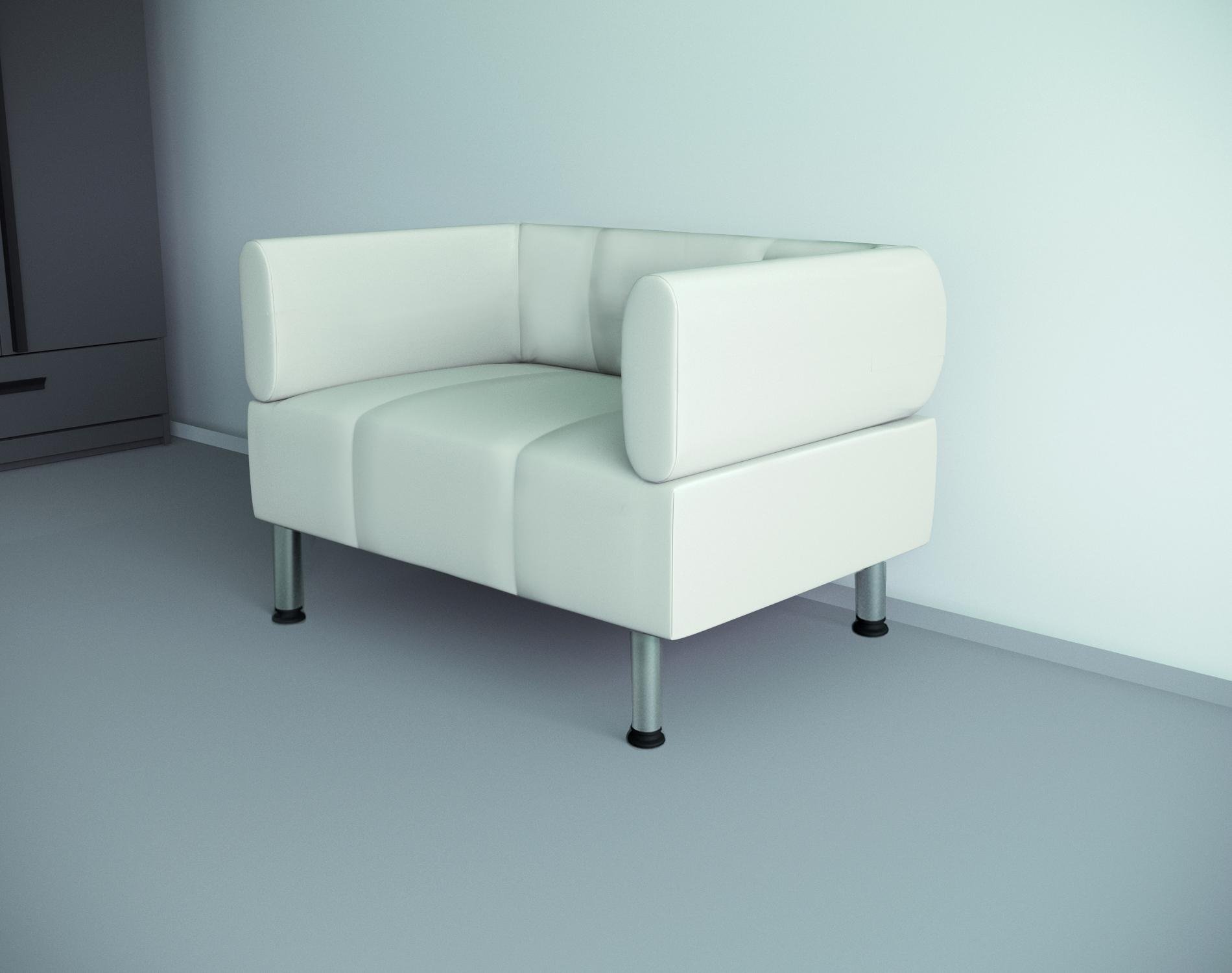 Кресло офисное Tobi Sho Бенно-1 с подлокотниками и прямой ногой кожзам 1000х720х750 мм Белый (2300) - фото 2 Кресло офисное Tobi Sho Бенно-1 с подлокотниками и прямой ногой кожзам 1000х720х750 мм Белый (2300) - фото 2