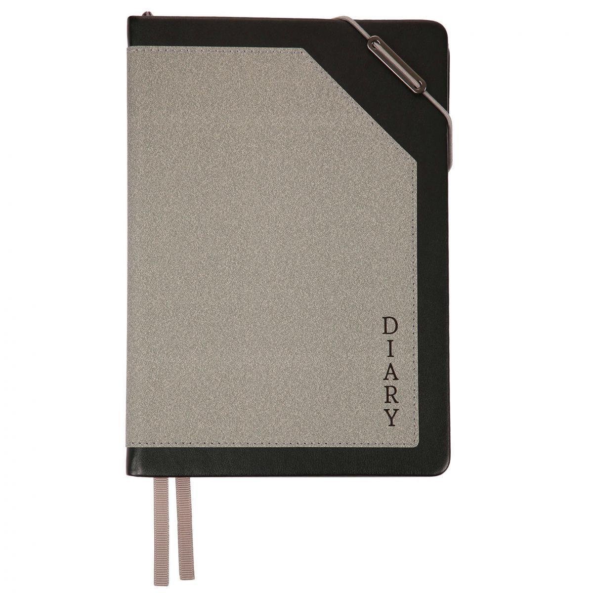 Дневник датированный 2026 Leo Planner Bruno A5 368 стр. Серый (252685)