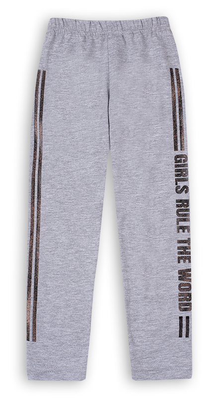 Брюки-лосины детские для девочки Gabbi Супер 128 см Серый меланж (12474)