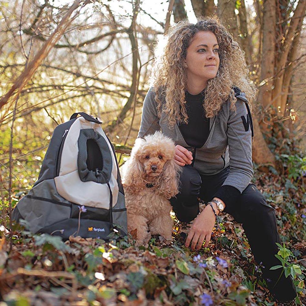 Рюкзак для маленькихсобак Ferplast Kangoo Large 41,5х20х43 см до 8 кг Черный/Серый (85748321) - фото 7 Рюкзак для маленькихсобак Ferplast Kangoo Large 41,5х20х43 см до 8 кг Черный/Серый (85748321) - фото 7