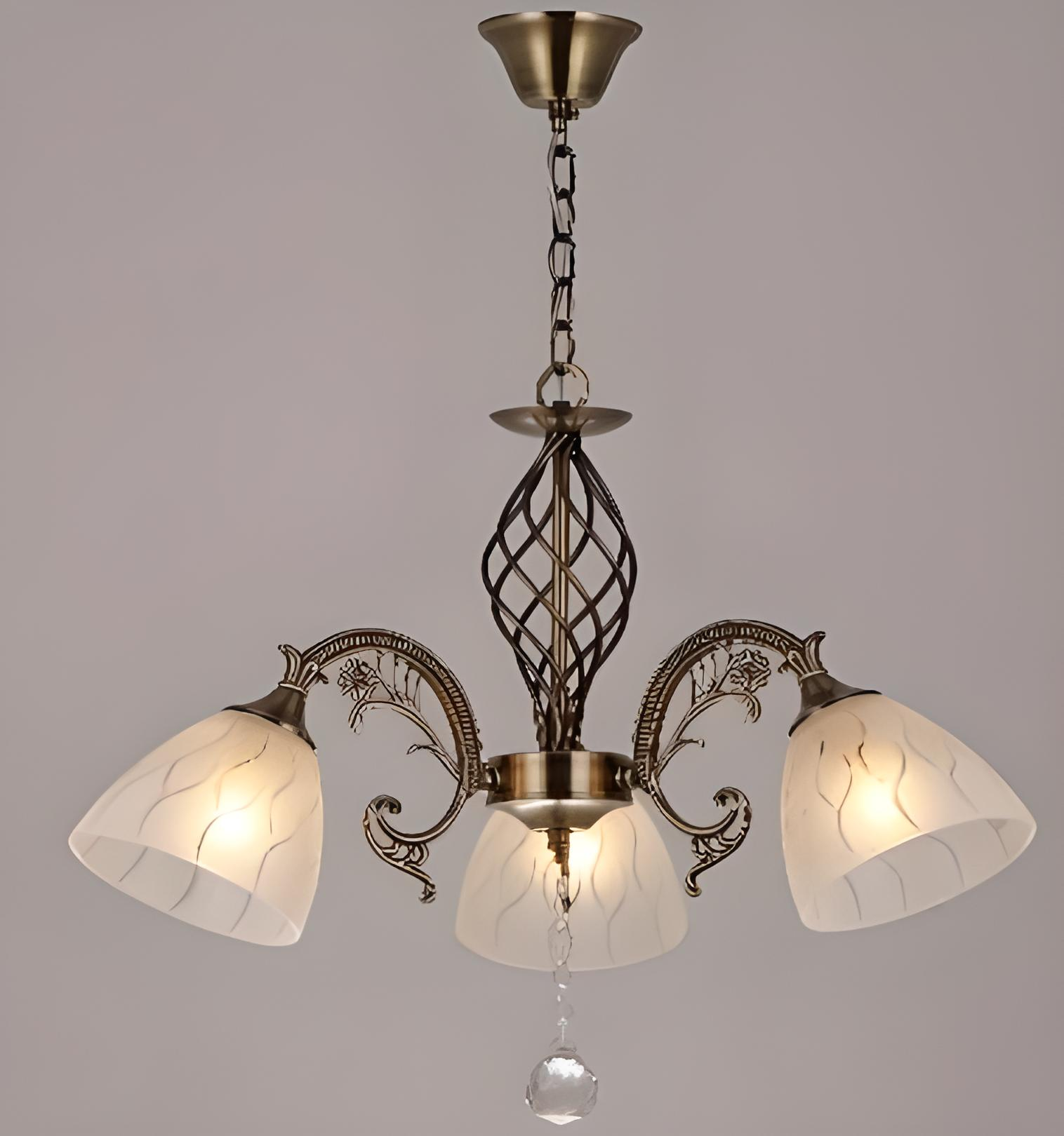 Люстра потолочная Sirius B N2199 / 3 AB на 3 плафоны