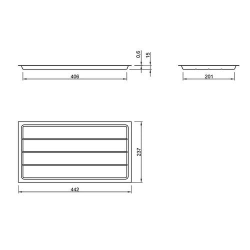 Сушарка для посуду в шафу дворівнева з піддоном 47 см Білий (1954128) - фото 4 Сушарка для посуду в шафу дворівнева з піддоном 47 см Білий (1954128) - фото 4