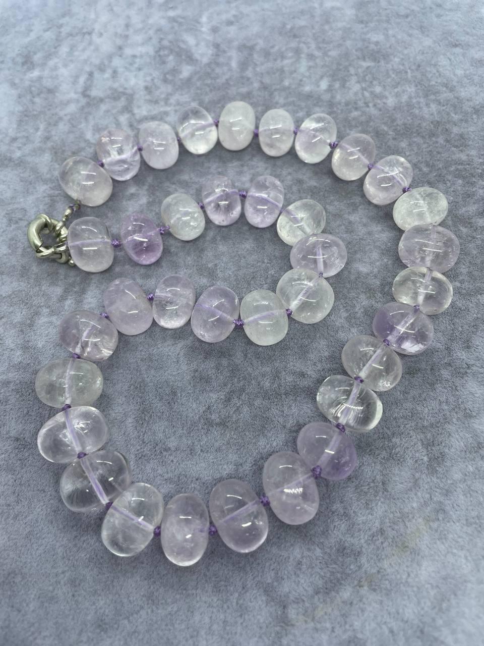 Бусы аметист 45 см Фиолетовый (715)