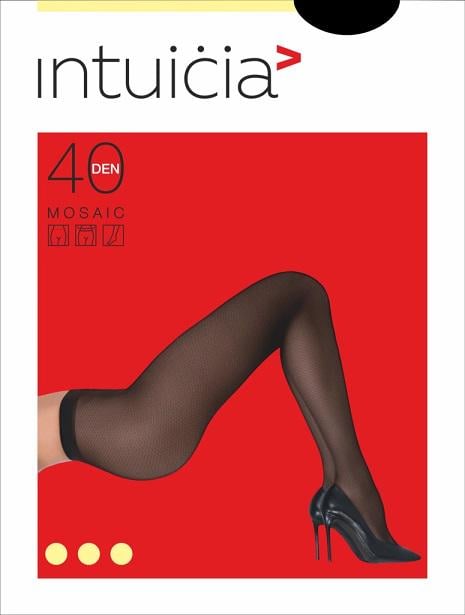 Колготи жіночі капронові Intuicia MOSAIC 40 den  2р. Shade