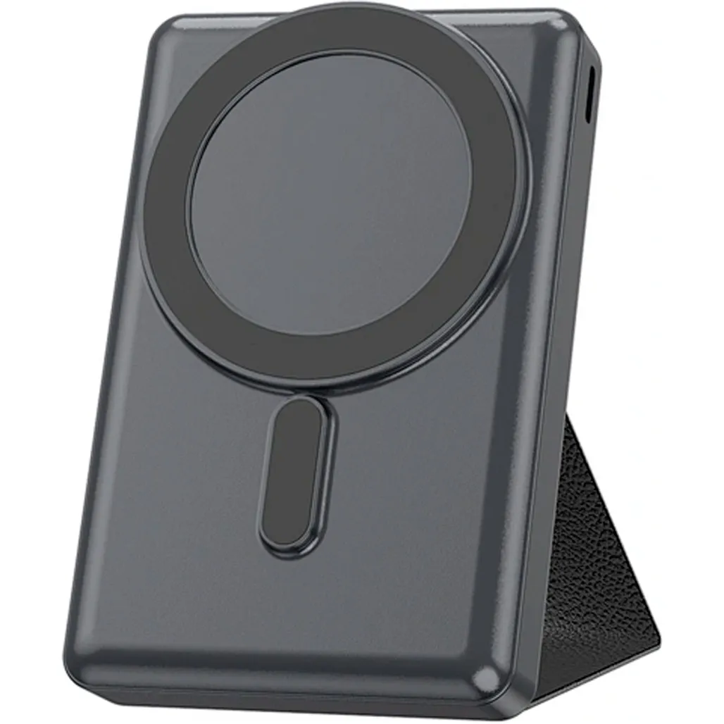 Зовнішній акумулятор WiWU JC-20 Magnetic Wireless 10000 mAh Black - фото 1