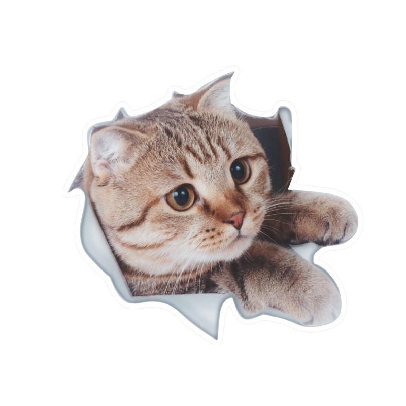 Наклейка на авто AIWA Кот 3D 02138