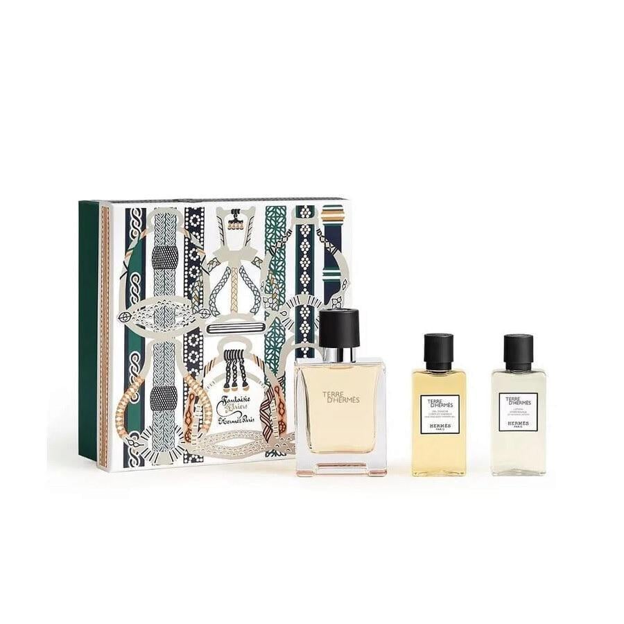 Подарунковий набір для чоловіків Hermes Terre d'Hermes туалетна вода 50 мл/гель для душу 40 мл та бальзам після гоління 40 мл (374755)