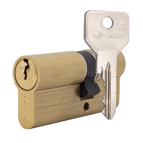 Цилиндр Cisa C2000 120 60x60 Латунь матовый (38557)