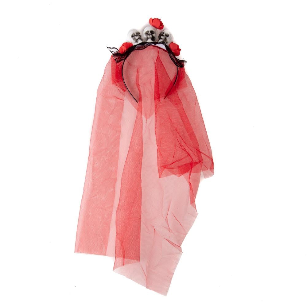 Ободок на Хеллоуин Elisey Невеста вампира Красный (8810-056)