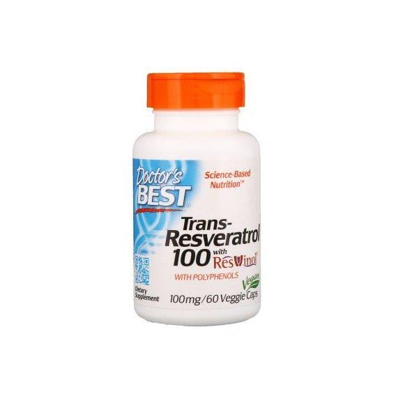 Ресвератрол Doctor's Best Trans-Resveratrol 100 мг 60 Veg Caps