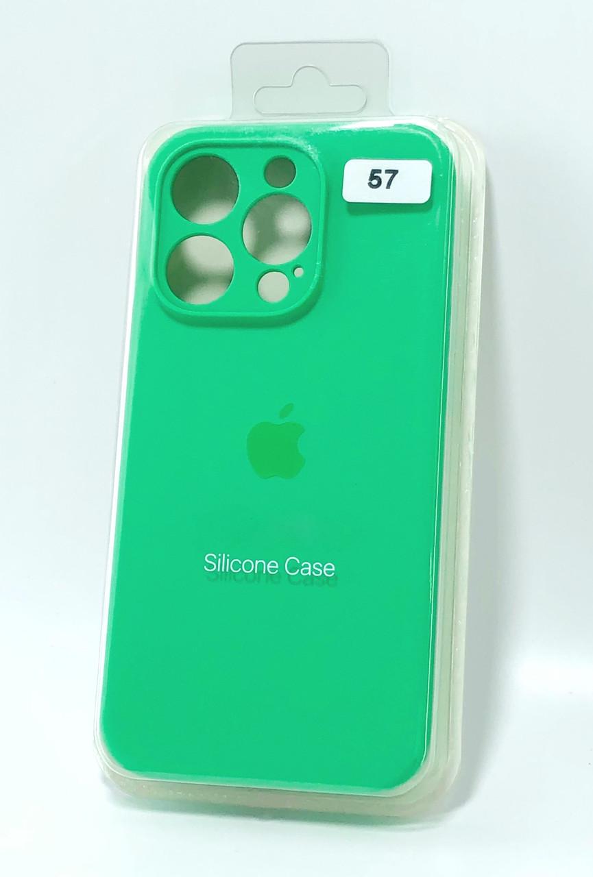 Чехол для телефона iPhone 15ProMax Silicone Case FULL Camera №57 grass