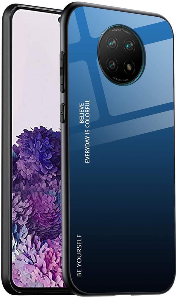 Скляний Чохол Glass Case для Xiaomi Redmi Note 9T Blue (20992-28)