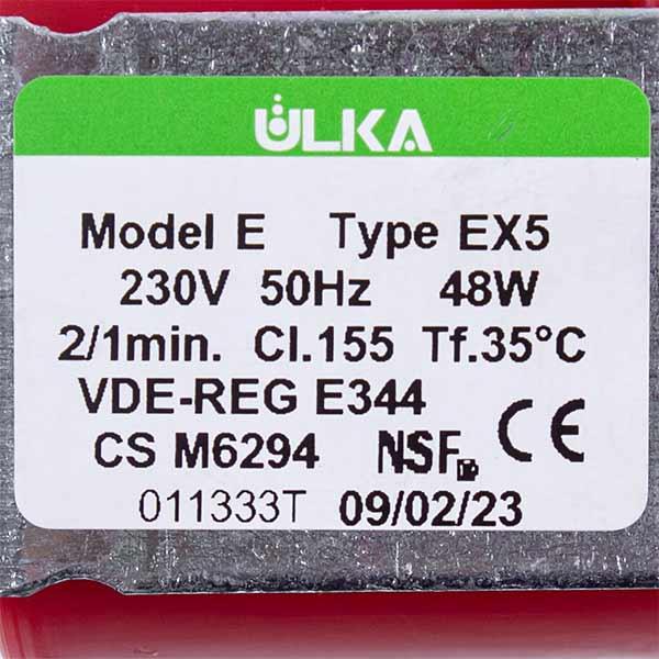 Насос ULKA 48W Type EX5 для кавоварок 1301/1313/1325/2/1330/2/1346/1377/2 (00000003928) - фото 2 Насос ULKA 48W Type EX5 для кавоварок 1301/1313/1325/2/1330/2/1346/1377/2 (00000003928) - фото 2