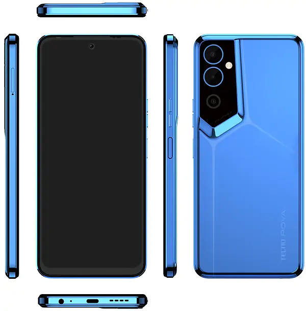 Смартфон Tecno POVA NEO-2 LG6n 4/64Gb Cyber Blue - фото 2