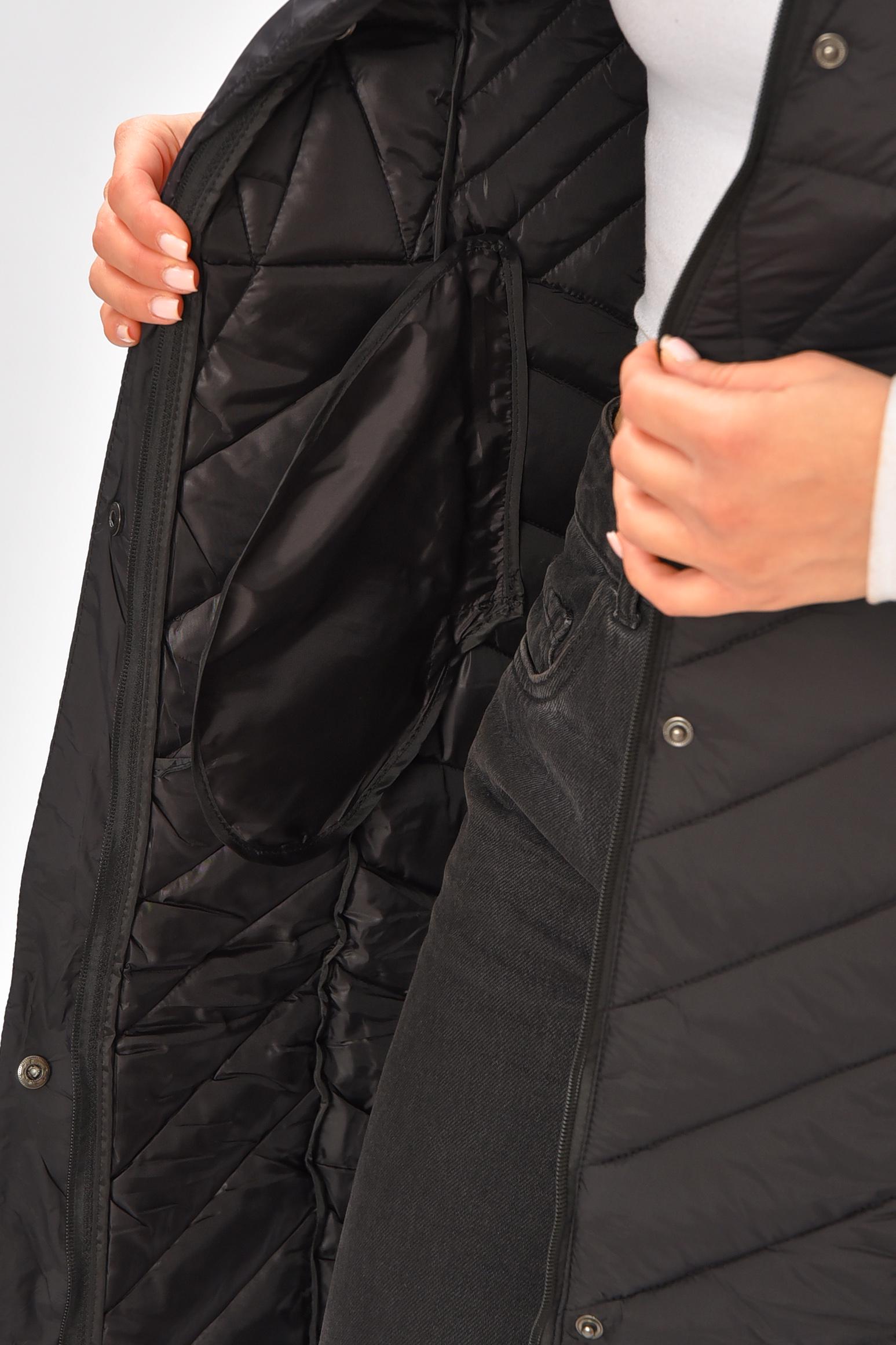 Жилетка жіноча подовжена 206117 L Чорний - фото 4 Жилетка жіноча подовжена 206117 L Чорний - фото 4