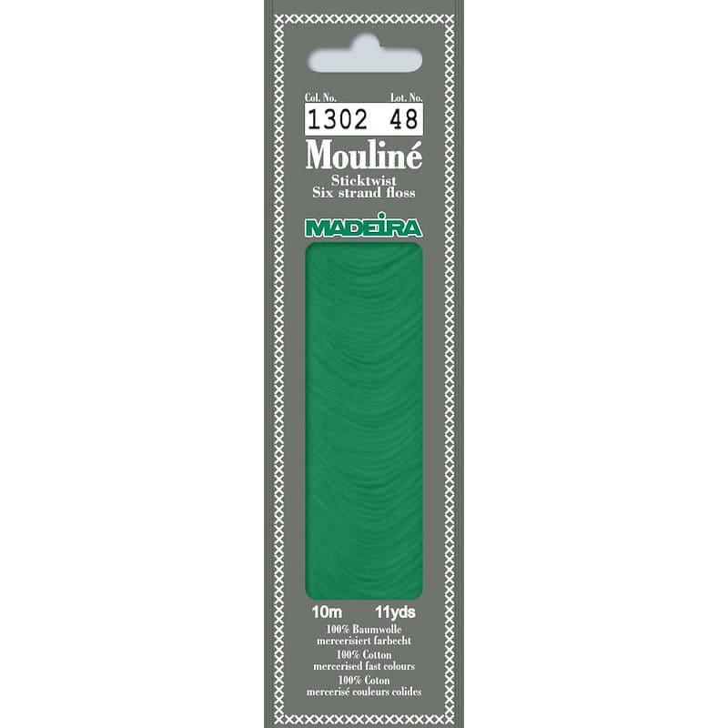Нитки мулине Madeira 1302 Mouline Изумрудный