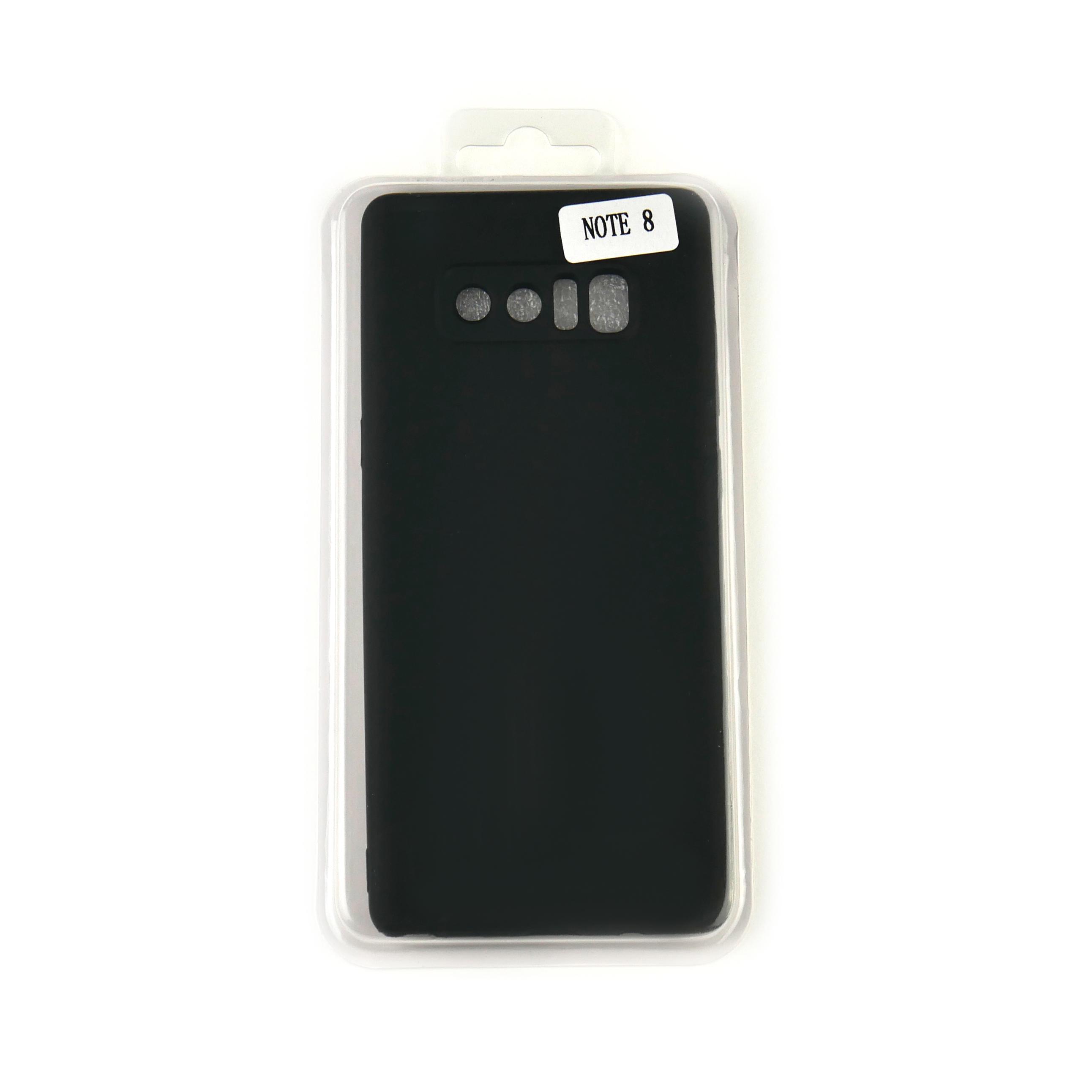 Чехол Silicone Case Full Cover Samsung Note 8 Черный