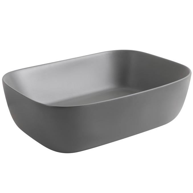 Умивальник накладний MIXXUS Diverse MP6651 455x330x140 мм Графітовий (167389)