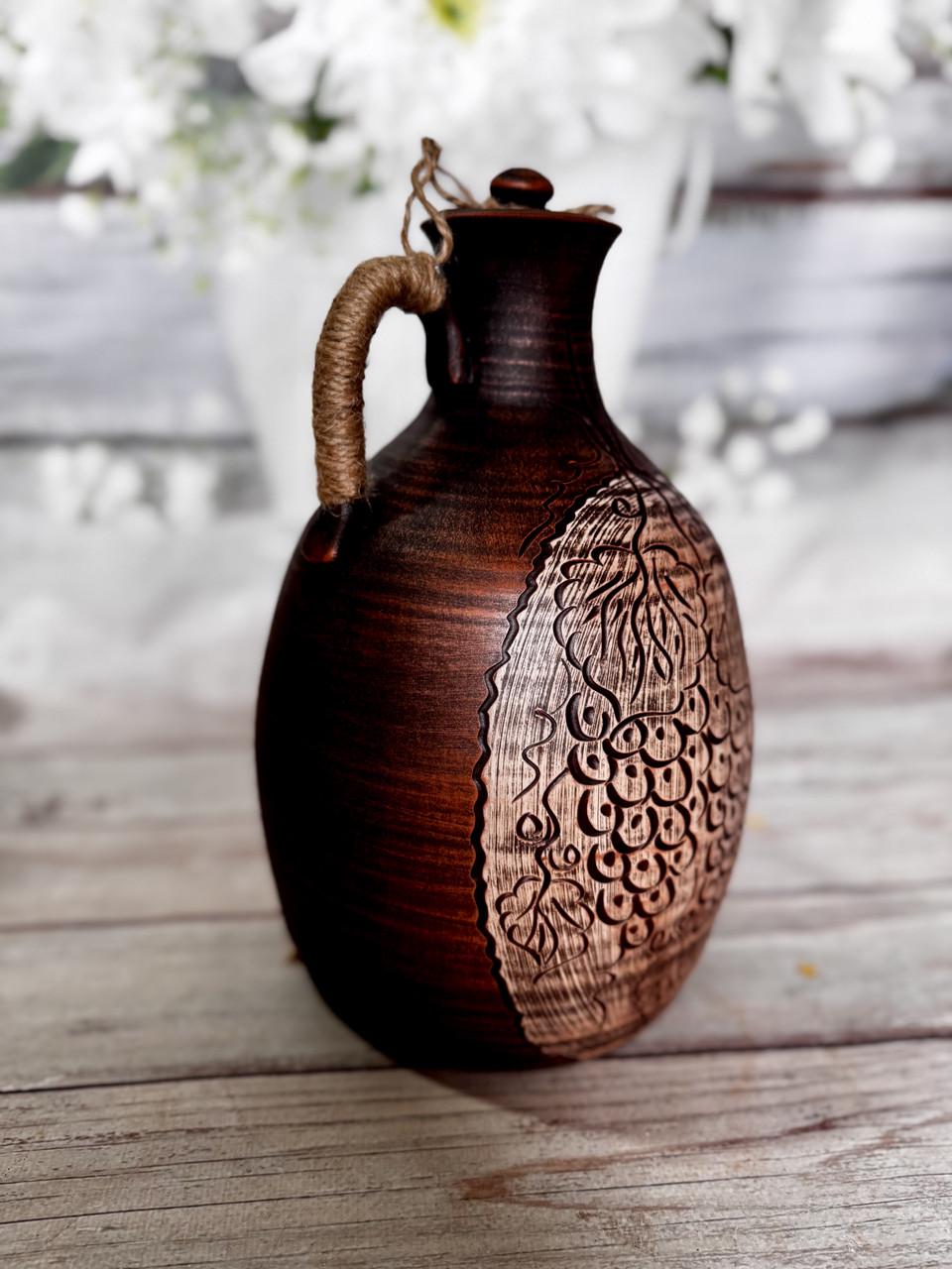 Кувшин глиняный Ангоб для вина 5 л (2582922359)