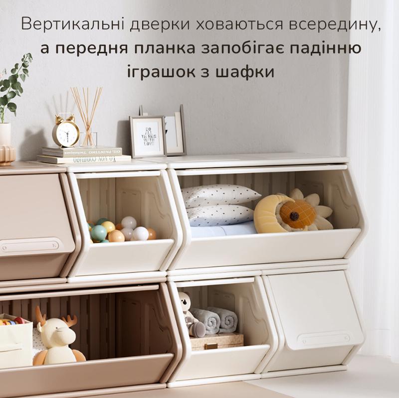 Ящик для игрушек Lumpurini Tabita модульный S Белый (4c414722) - фото 9 Ящик для игрушек Lumpurini Tabita модульный S Белый (4c414722) - фото 9