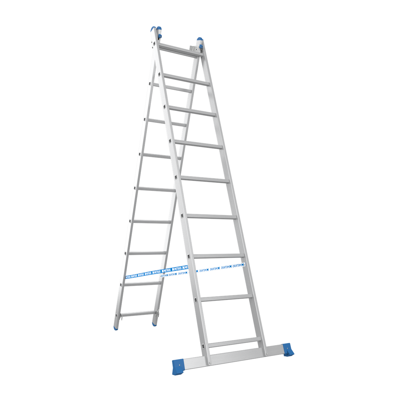 Лестница алюминиевая трехсекционная Меткас 3х9 4,77 м (3DPanda-3H602009) - фото 2 Лестница алюминиевая трехсекционная Меткас 3х9 4,77 м (3DPanda-3H602009) - фото 2
