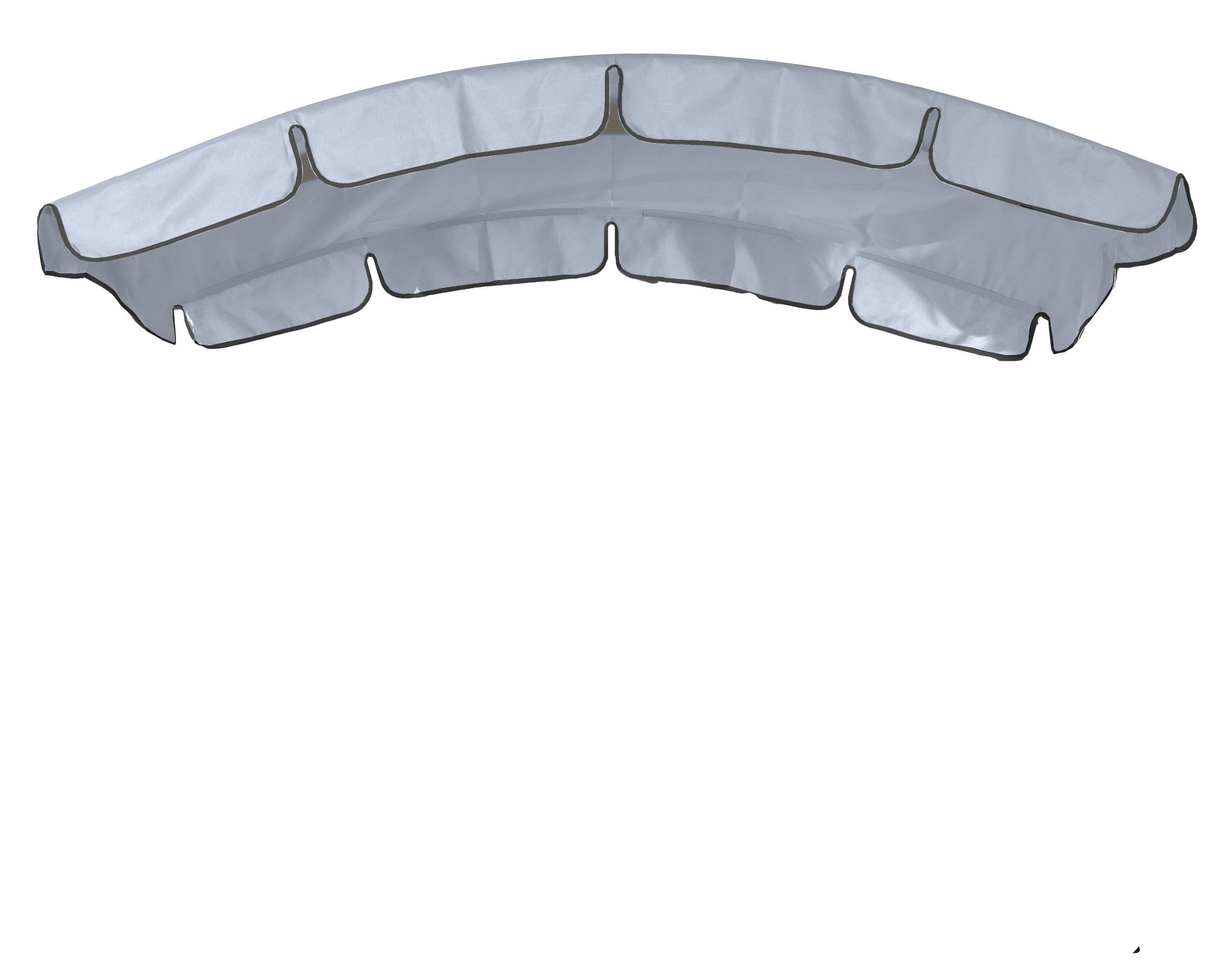 Тент для качелей с округлой крышей eGarden 163x220 см Светло-серый (6184)