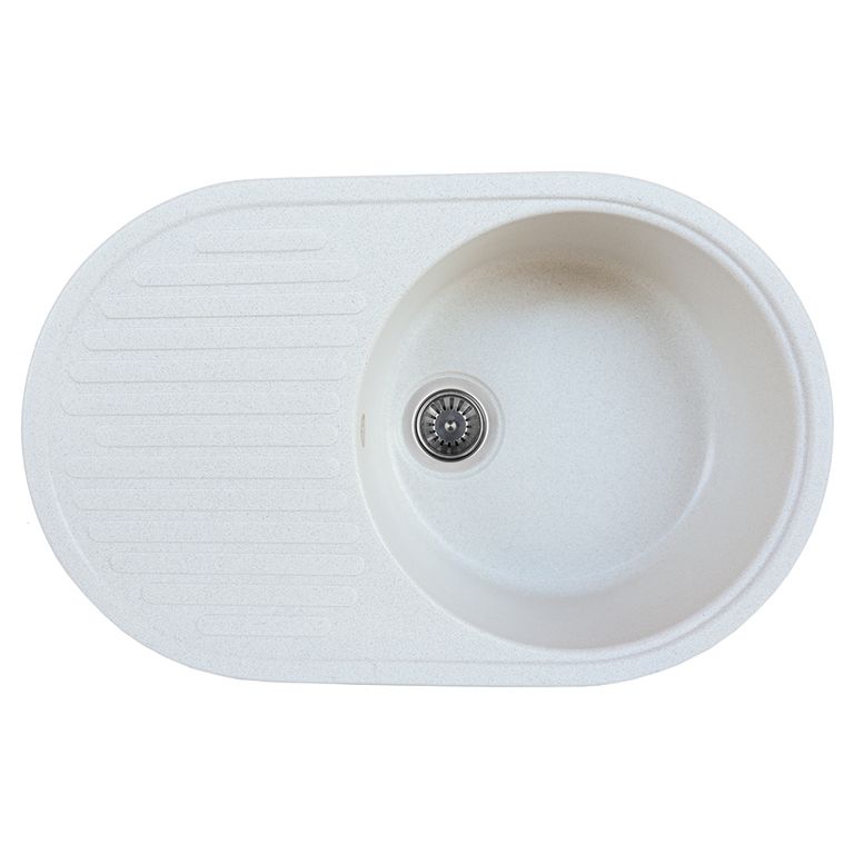 Мойка кухонная Platinum Astoria 7346S Белый в точку (353069)