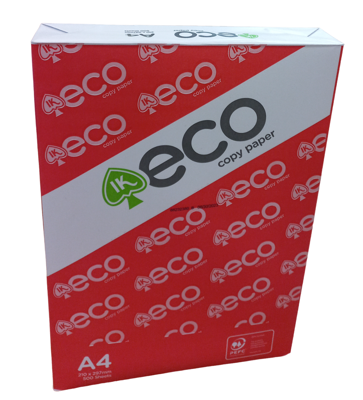 Бумага офисная ECO copy paper А4 75 г/м2 А класс 500 л. Белый (05340005)