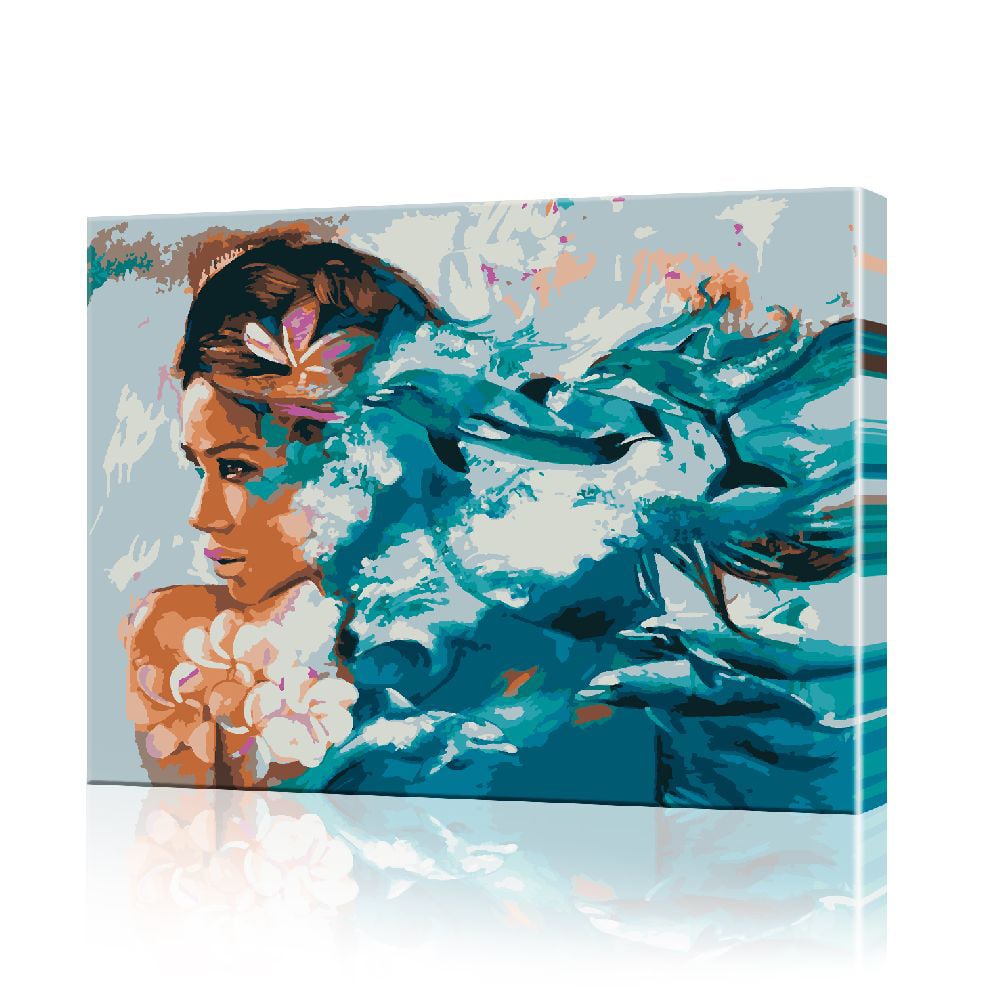 Картина за номерами ArtSale Девушка фантазия PBN0289 40х50 см