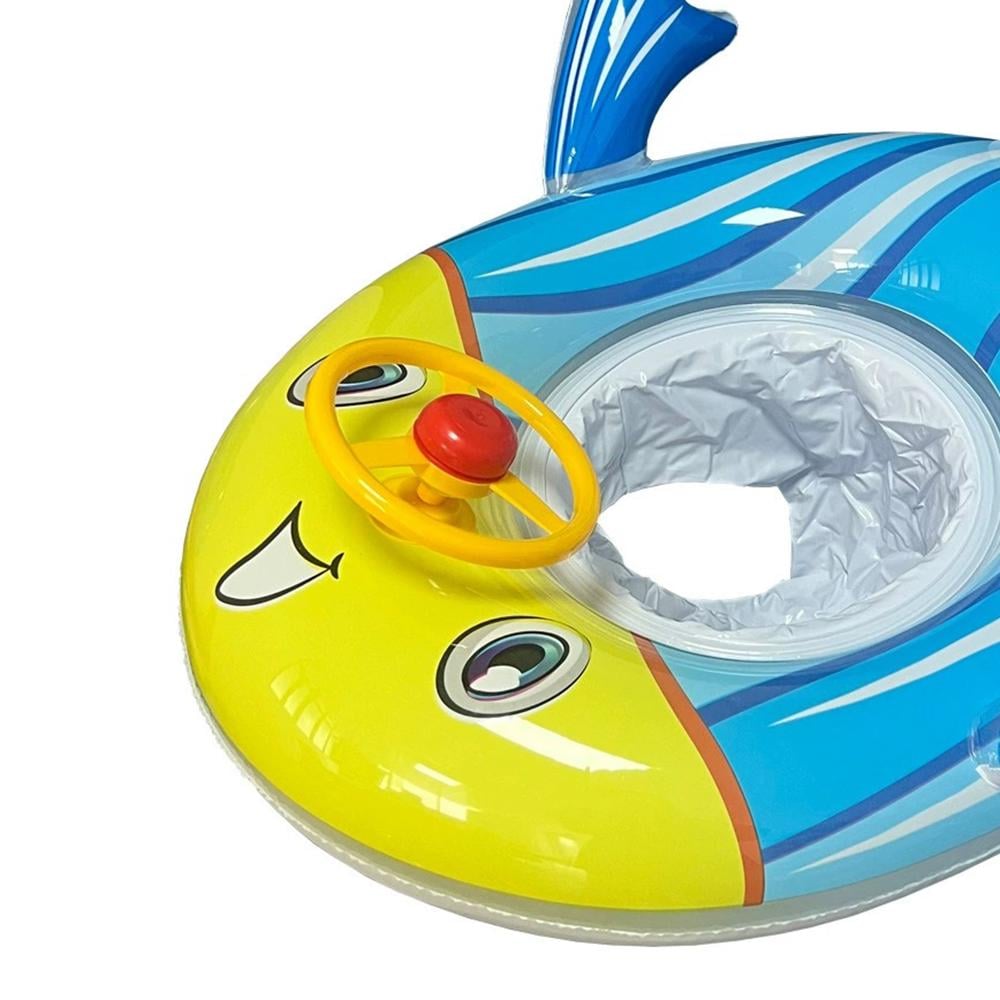 Коло дитяче надувне для плавання Рибка 72x63 см Жовто-Блакитний - фото 6 Коло дитяче надувне для плавання Рибка 72x63 см Жовто-Блакитний - фото 6