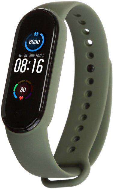 Умный фитнес браслет/смарт часы Smart Band M7 Khaki (7844283)