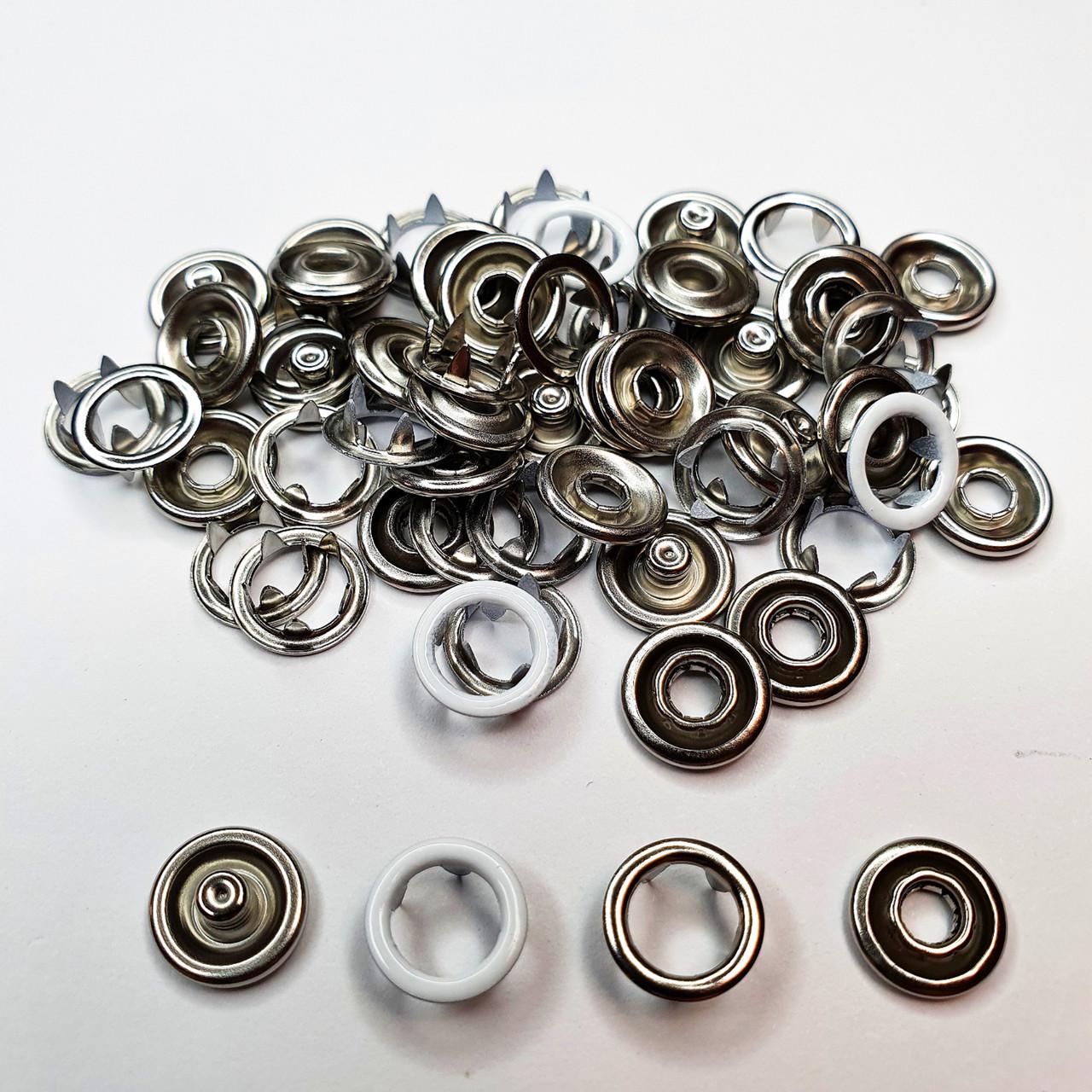 Кнопка трикотажна Strong Baby 9,5 мм 20 шт. Білий