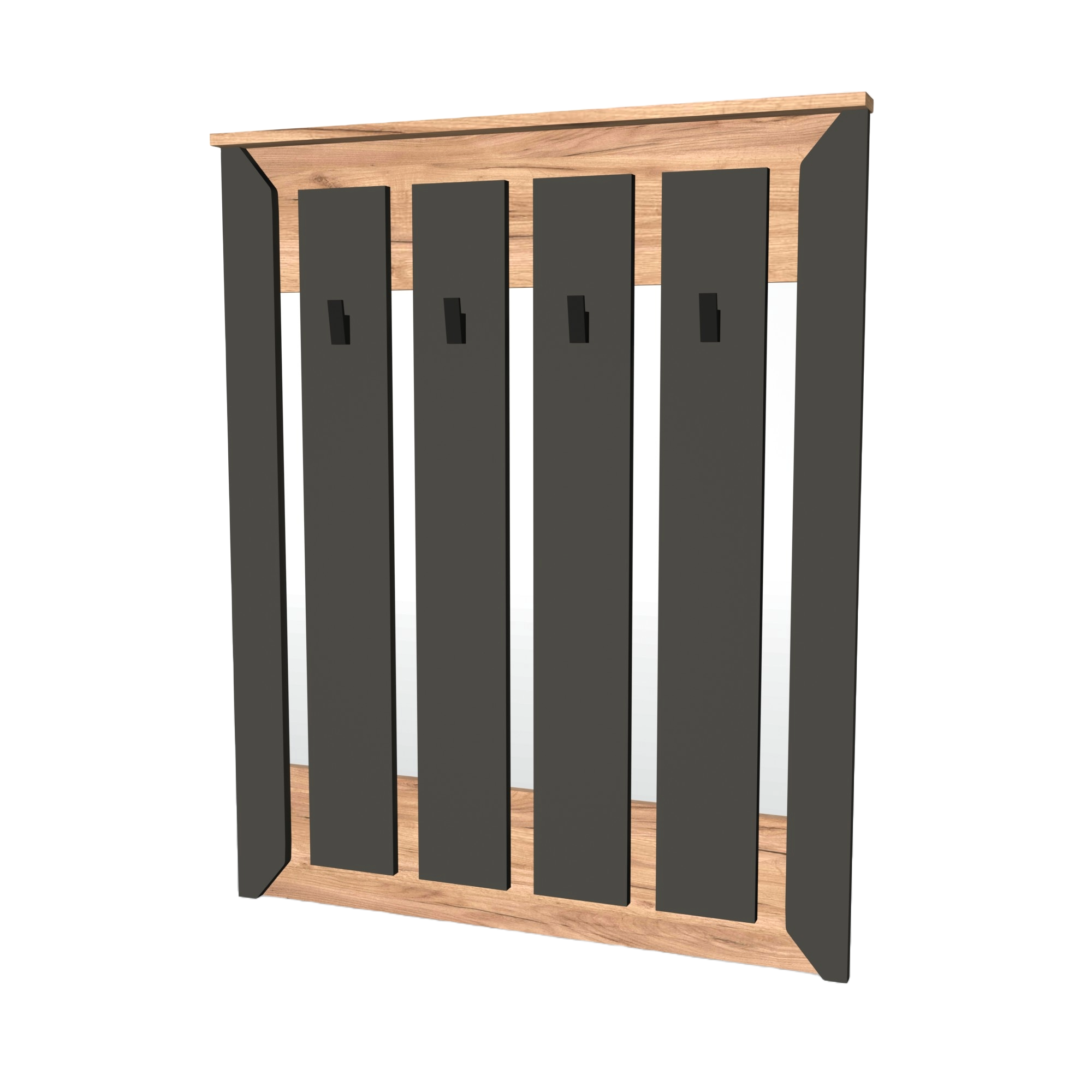 Вешалка настенная Everest Нордик 900х1100х60 мм Дуб крафт золотой/Графит (11157) Вешалка настенная Everest Нордик 900х1100х60 мм Дуб крафт золотой/Графит (11157)