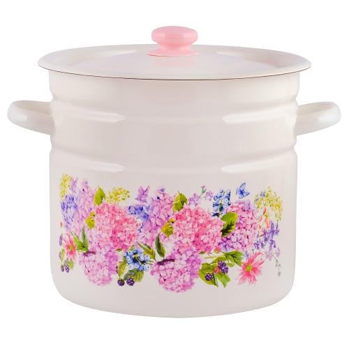 Кастрюля эмалированная Цветочная вуаль 12,0 л (11444712)