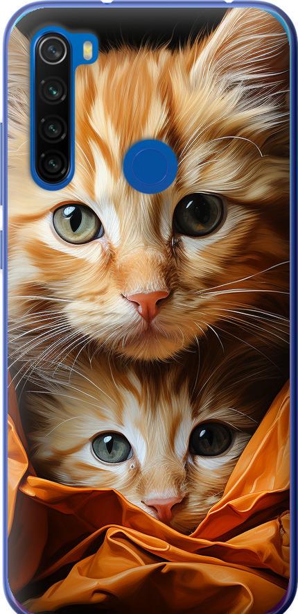 Чехол на Xiaomi Redmi Note 8T Котики 2 (5664u-1818-42517)