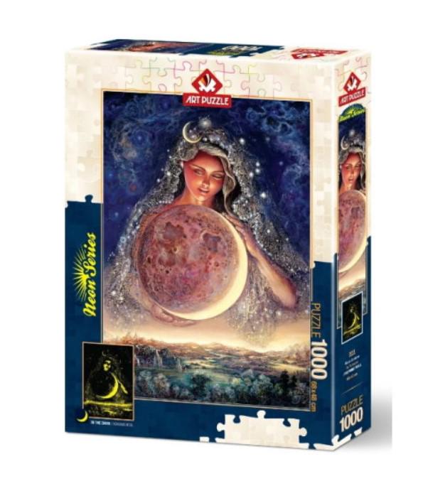 Пазли НЕОНОВА СЕРІЯ БОГИНЯ МІСЯЦЯ 1000 елементів (6936116102758)