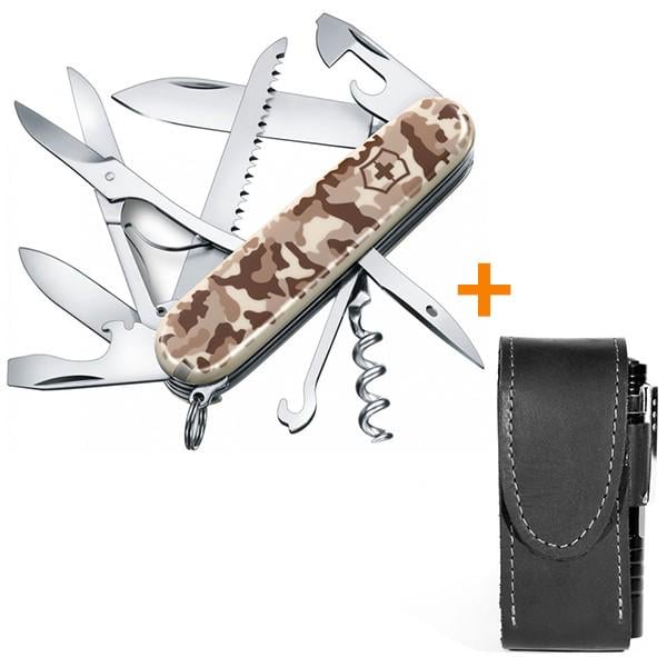 Ніж складаний Victorinox Huntsman з чохлом та ліхтариком (1.3713.941B1) - фото 2