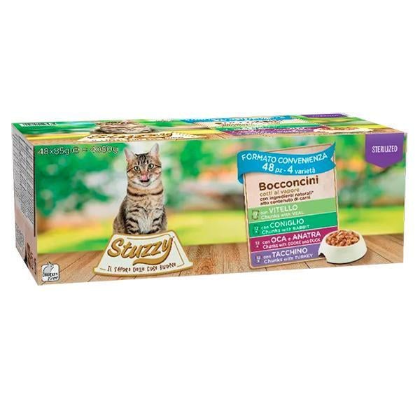 Консерва для котів Stuzzy Cat Sterilized Multipack в соусі 4,08 кг