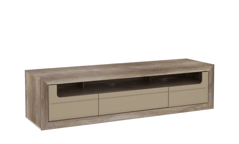 Тумба ТВ с тремя ящиками Tiziano TZT13 Дуб античный/Бежевый глянец (731139) Тумба ТВ с тремя ящиками Tiziano TZT13 Дуб античный/Бежевый глянец (731139)