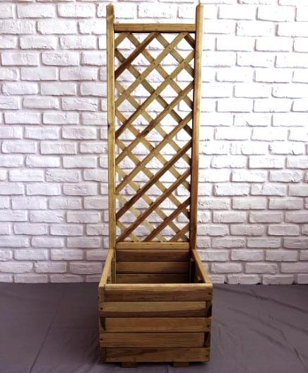 Кашпо со шпалерой из дерева Домка Мускат (КШР-002007)