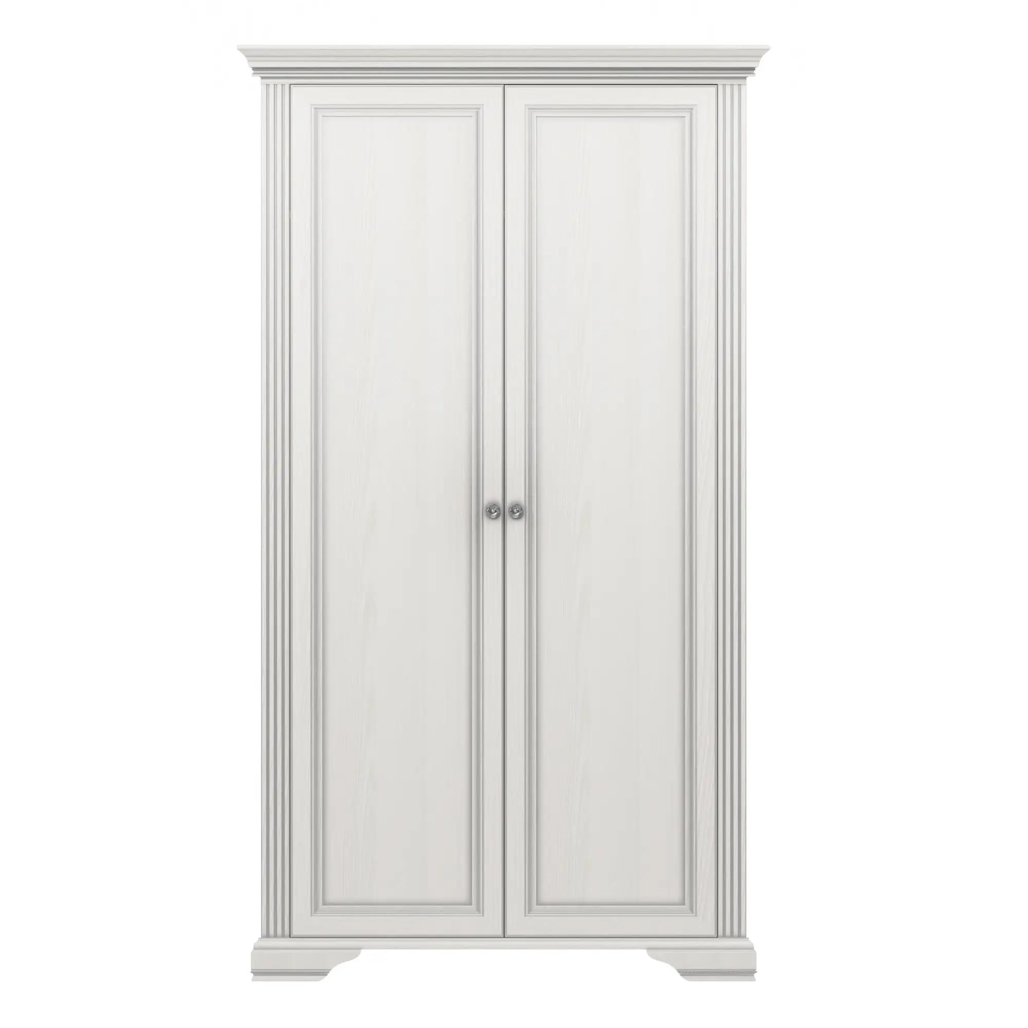 Шкаф двухдверный Гербор Уайт 2D Ясень снежный/Сосна серебряная (GRB-1335)