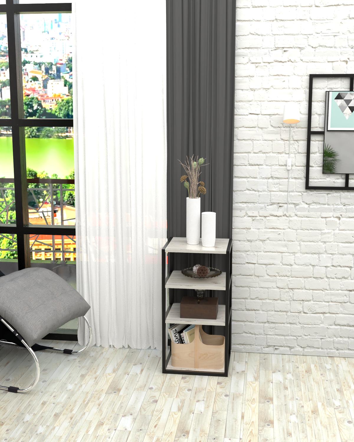 Стеллаж-этажерка лофт EcoLoft Сорено (DSP-1513-2)