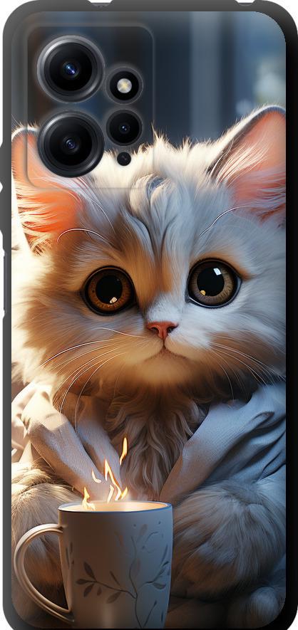 Чехол на Xiaomi Redmi Note 12 4G White cat (5646b-3021-42517)