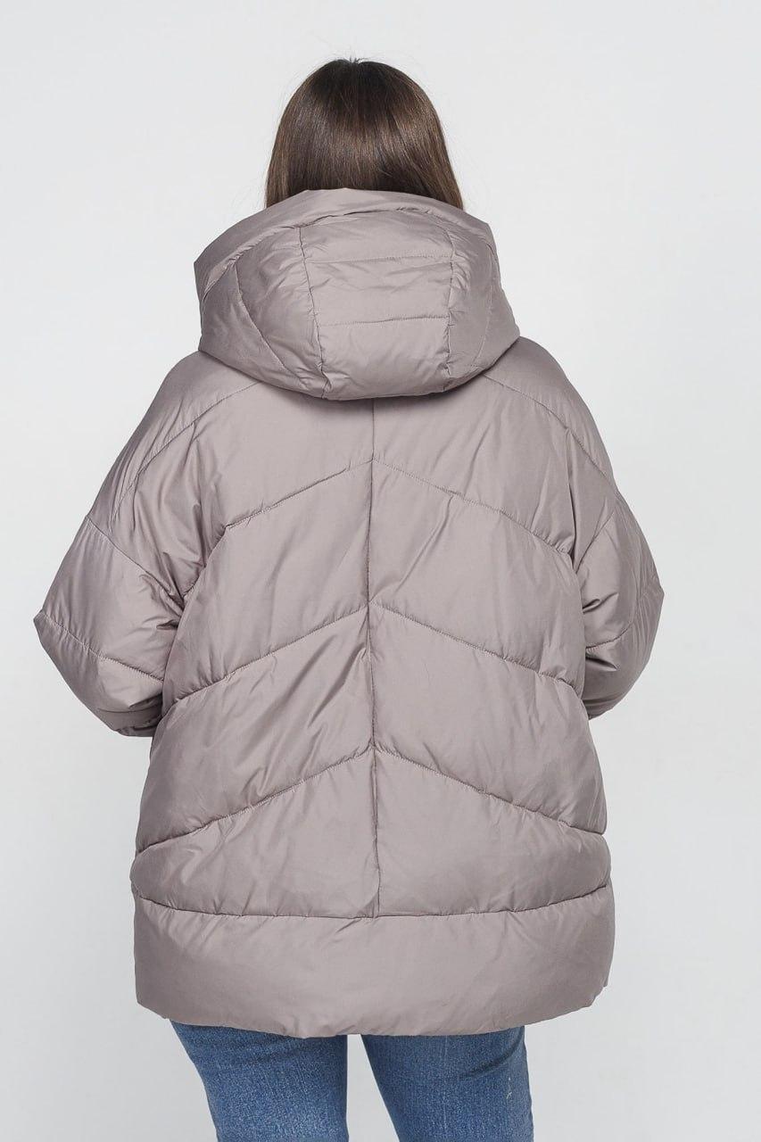 Куртка жіноча зимова асиметрична р. 48 Сірий (798b/48) - фото 4 Куртка жіноча зимова асиметрична р. 48 Сірий (798b/48) - фото 4